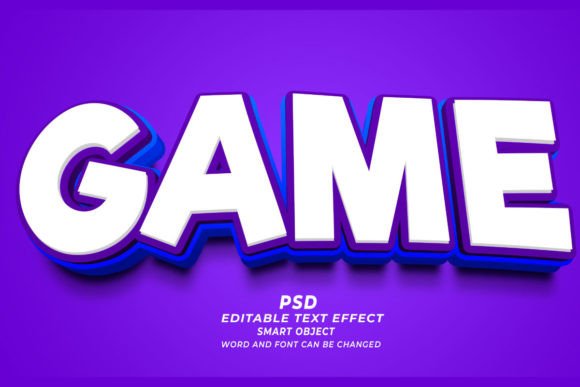 3D Game Text Effects for Dynamic Design Projects