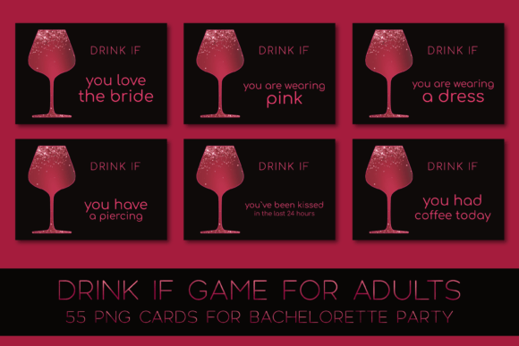 55 PNG Drink If Game Printable Cards: A Versatile Party Essential