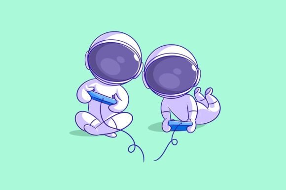 Astronaut is Playing a Game: A Playful, Versatile Typeface for Creative Projects