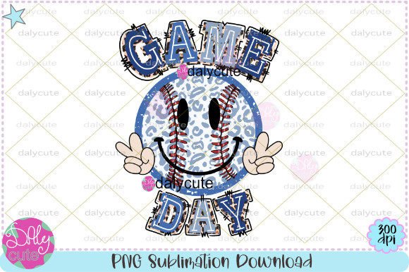 Baseball Game Day Sublimation Clipart: Creative Design Possibilities for Fans and Makers