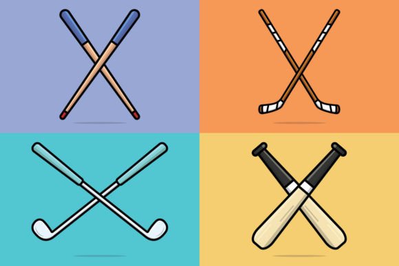 Exploring the Collection of Sport Game Sticks Vector: A Versatile Resource for Designers