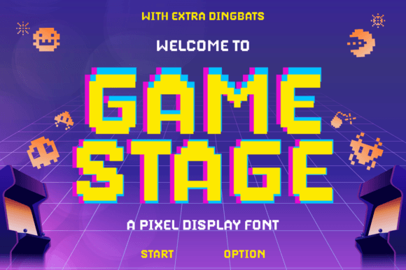 Exploring the Playful World of Game Stage Font: A Fun and Nostalgic Typeface for Creative Projects