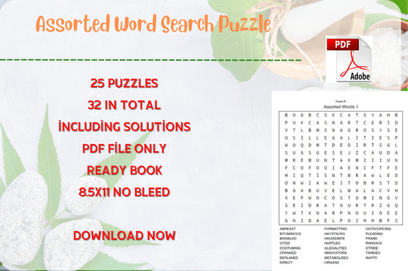Exploring the Structure and Appeal of Word Search PAPER GAME INTERIOR Puzzle Books