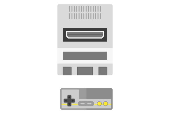 Game Console with Controller: A Visual Design Asset