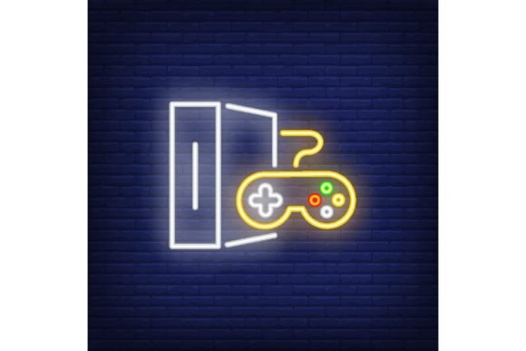 Game Console with Controller Neon Sign: A Bright Addition to Gaming and Entertainment Design