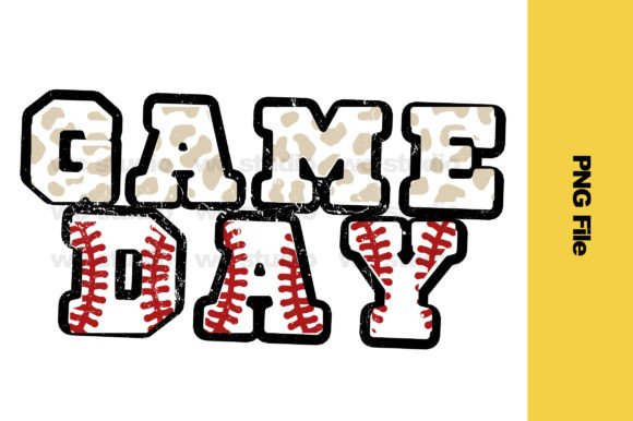 Game Day Leopard Baseball PNG: A Versatile Design for MOM-Themed Projects