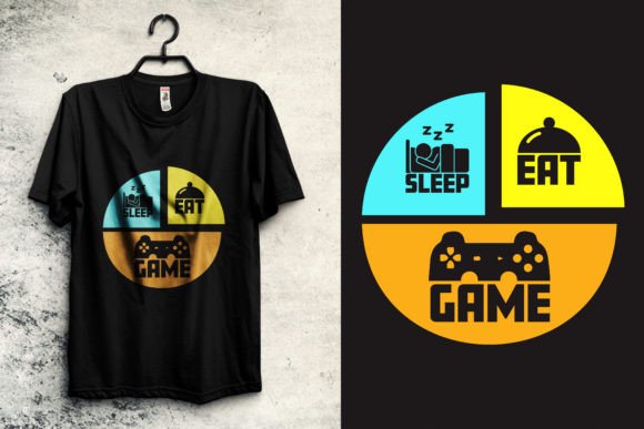 Game Pie Chart T-Shirt Design for Gamers