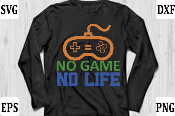 Gaming Gamer T-shirt Design, No Game: A Unique Statement for Gamers and Design Enthusiasts