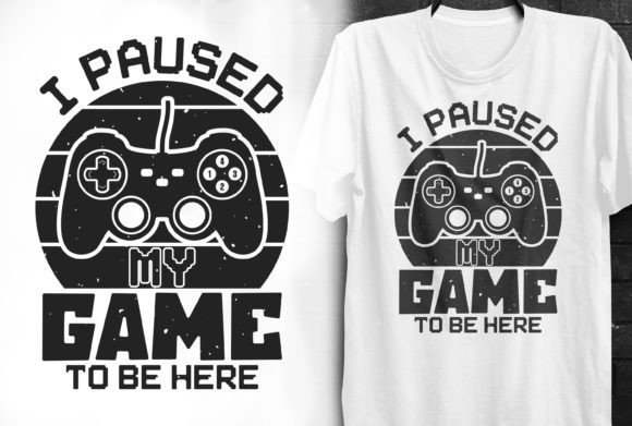 I Paused My Game to Be Here Vintage – A Unique Design for Print-on-Demand