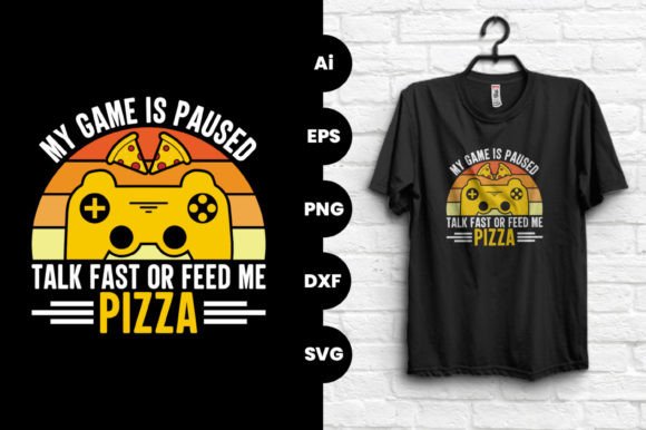 My Game is Paused Gaming T-shirt Design – A Bold Statement for Gamers and Makers Alike