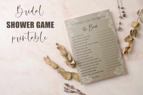 Printable Wedding Shower Game: A Fun and Easy Way to Entertain Guests