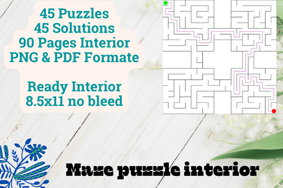 Quad Maze Puzzle PAPER GAME INTERIOR: A Creative and Strategic Tool for Modern Activity Book Creators