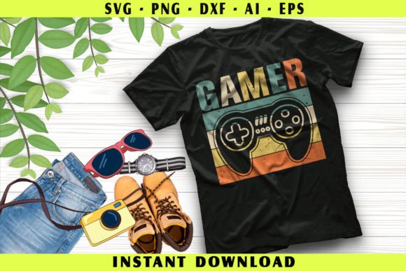Retro Gamer Design for Creative Projects