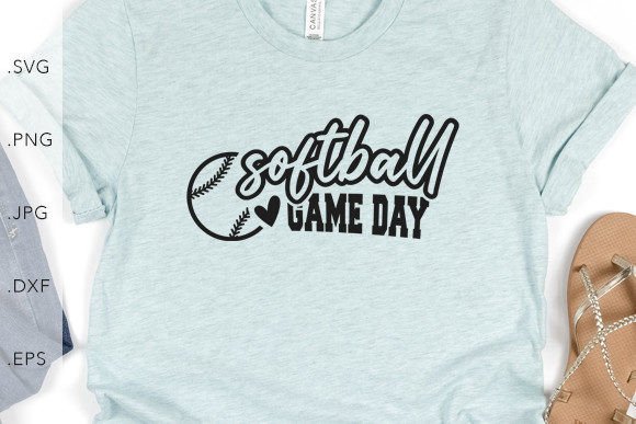 Softball Game Day Little Heart: A Versatile Design for Creative DIY Enthusiasts