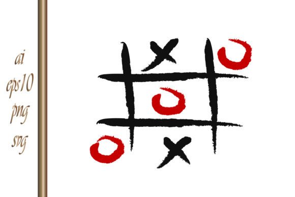 Tic Tac Toe Game with Cross and Circle