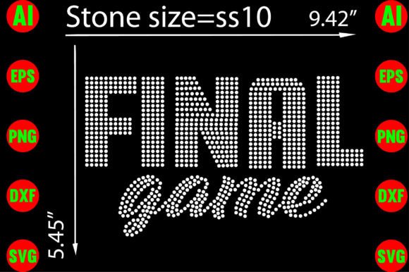 Unlock Creativity with Printable Final Game Rhinestone Templates Design
