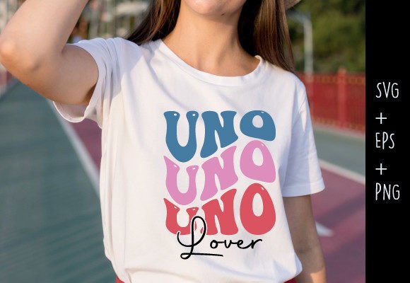 Uno Lover Indoor Game Typo Retro SVG Design Pack