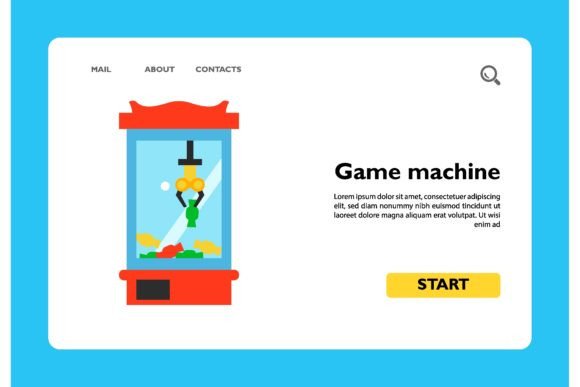 Vector Icon of Game Machine for Picking: A Versatile Design Asset for Entertainment and Leisure Themes